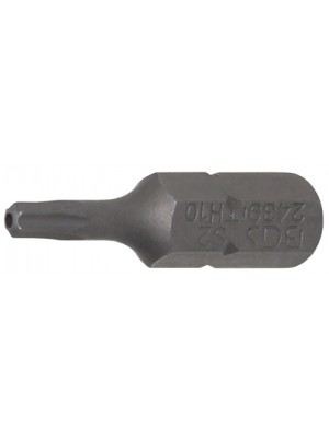 BGS 2439 Bit | Länge 25 mm | Antrieb Außensechskant 6,3 mm (1/4"") | T-Profil (für Torx) mit Bohrung T10