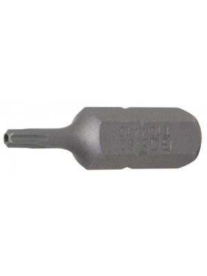 BGS 4410 Bit | Länge 30 mm | Antrieb Außensechskant 8 mm (5/16"") | T-Profil (für Torx) mit Bohrung T10