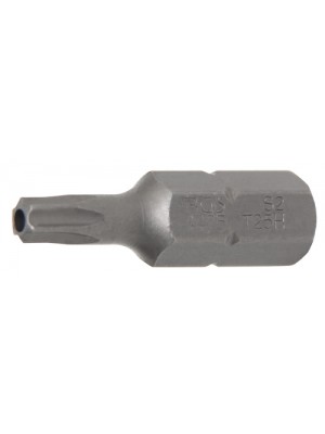 BGS 4425 Bit | Länge 30 mm | Antrieb Außensechskant 8 mm (5/16"") | T-Profil (für Torx) mit Bohrung T25