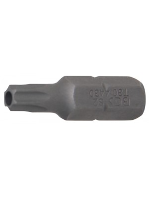 BGS 4430 Bit | Länge 30 mm | Antrieb Außensechskant 8 mm (5/16"") | T-Profil (für Torx) mit Bohrung T30