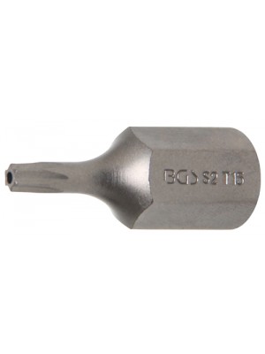 BGS 4615 Bit | Länge 30 mm | Antrieb Außensechskant 10 mm (3/8"") | T-Profil (für Torx) mit Bohrung T15