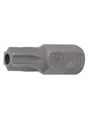 BGS 4650 Bit | Länge 30 mm | Antrieb Außensechskant 10 mm (3/8"") | T-Profil (für Torx) mit Bohrung T50