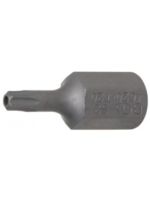BGS Bit | Länge 30 mm | Antrieb Außensechskant 10 mm (3/8"") | T-Profil (für Torx) mit Bohrung T20