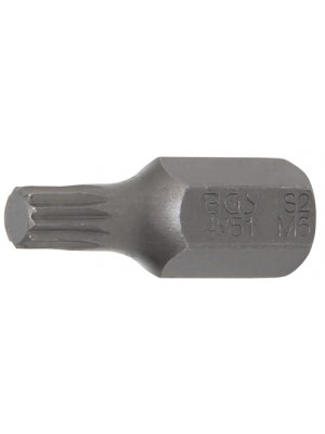 BGS 4851 Bit | Länge 30 mm | Antrieb Außensechskant 10 mm (3/8"") | Innenvielzahn (für XZN) M6