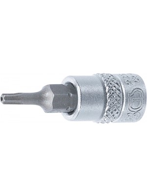 BGS 2357 Bit-Einsatz | Antrieb Innenvierkant 6,3 mm (1/4"") | T-Profil (für Torx) mit Bohrung T10