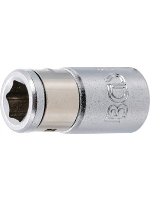 BGS 8213 Bit-Adapter mit Haltekugel | Innenvierkant 6,3 mm (1/4"") | Innensechskant 6,3 mm (1/4"")