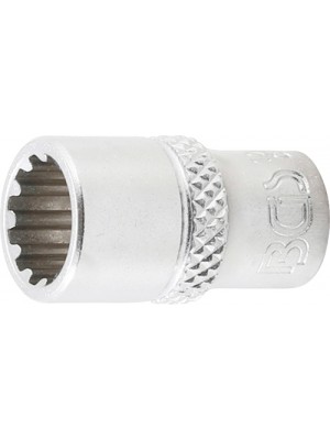 BGS 10109 Steckschlüssel-Einsatz Gear Lock | Antrieb Innenvierkant 6,3 mm (1/4"") | SW 9 mm