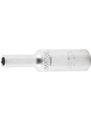 BGS 10504 Steckschlüssel-Einsatz Sechskant, tief | Antrieb Innenvierkant 6,3 mm (1/4"") | SW 4 mm