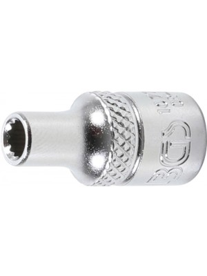 BGS 10774 Steckschlüssel-Einsatz Zwölfkant | Antrieb Innenvierkant 6,3 mm (1/4"") | SW 4 mm