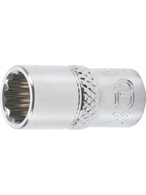 BGS 10778 Steckschlüssel-Einsatz Zwölfkant | Antrieb Innenvierkant 6,3 mm (1/4"") | SW 8 mm