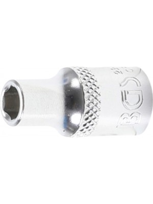 BGS 22476 Steckschlüssel-Einsatz Sechskant | Antrieb Innenvierkant 6,3 mm (1/4"") | SW 5 mm