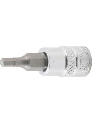 BGS 2741 Bit-Einsatz | Antrieb Innenvierkant 6,3 mm (1/4"") | Innensechskant 1/8""