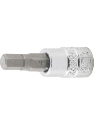 BGS 2744 Bit-Einsatz | Antrieb Innenvierkant 6,3 mm (1/4"") | Innensechskant 7/32""