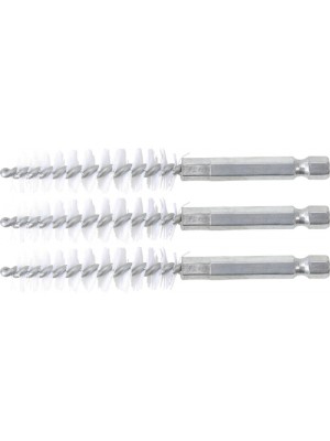 BGS 3078-13-N Nylonbürste | 13 mm | Antrieb Außensechskant 6,3 mm (1/4"") | 3-tlg.