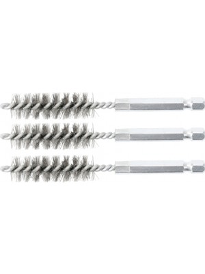 BGS 3078-13-S Stahlbürste | 13 mm | Antrieb Außensechskant 6,3 mm (1/4"") | 3-tlg.