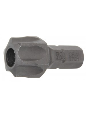 BGS 4458 Bit | Länge 30 mm | Antrieb Außensechskant 8 mm (5/16"") | T-Profil (für Torx) mit Bohrung T70
