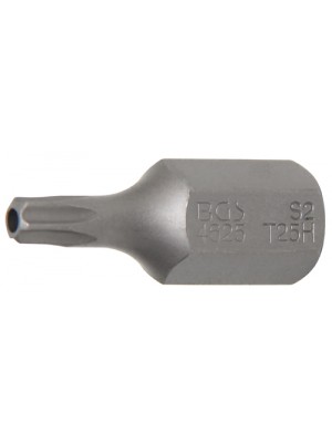 BGS 4625 Bit | Länge 30 mm | Antrieb Außensechskant 10 mm (3/8"") | T-Profil (für Torx) mit Bohrung T25