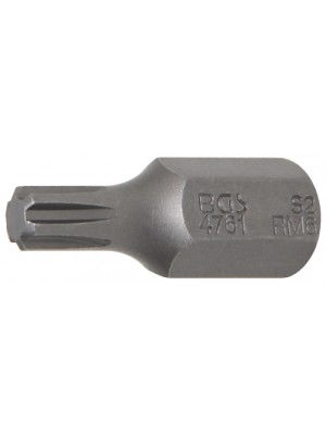 BGS 4761 Bit | Länge 30 mm | Antrieb Außensechskant 10 mm (3/8"") | Keil-Profil (für RIBE) M6