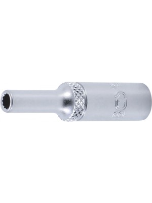 BGS 10702 Steckschlüssel-Einsatz Zwölfkant, tief | Antrieb Innenvierkant 6,3 mm (1/4"") | SW 4 mm
