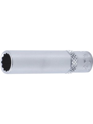 BGS 10708 Steckschlüssel-Einsatz Zwölfkant, tief | Antrieb Innenvierkant 6,3 mm (1/4"") | SW 8 mm