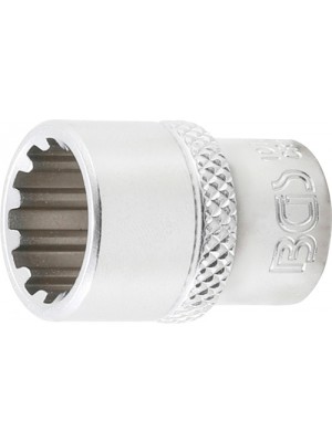 BGS 10112 Steckschlüssel-Einsatz Gear Lock | Antrieb Innenvierkant 6,3 mm (1/4"") | SW 12 mm