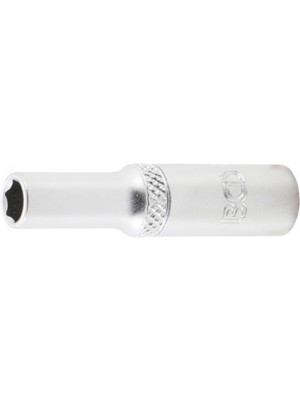 BGS 10506 Steckschlüssel-Einsatz Sechskant, tief | Antrieb Innenvierkant 6,3 mm (1/4"") | SW 6 mm