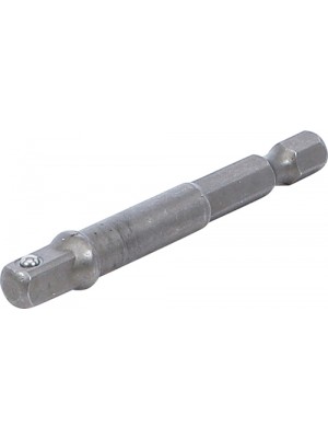BGS 9685-1 Adapter für Bohrmaschinen | Antrieb Außensechskant 6,3 mm (1/4"") / Abtrieb Außenvierkant 6,3 mm (1/4"")
