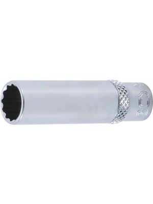 BGS 10710 Steckschlüssel-Einsatz Zwölfkant, tief | Antrieb Innenvierkant 6,3 mm (1/4"") | SW 10 mm