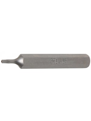 BGS 4710 Bit | Länge 75 mm | Antrieb Außensechskant 10 mm (3/8"") | T-Profil (für Torx) mit Bohrung T10