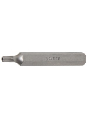 BGS 4727 Bit | Länge 75 mm | Antrieb Außensechskant 10 mm (3/8"") | T-Profil (für Torx) mit Bohrung T27