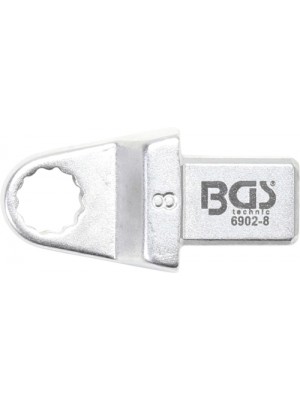 BGS 6902-8 Einsteck-Ringschlüssel | 8 mm | Aufnahme 9 x 12 mm