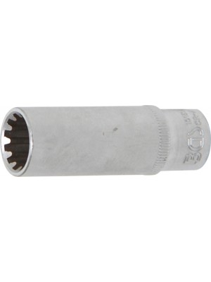BGS 10161 Steckschlüssel-Einsatz Gear Lock, tief | Antrieb Innenvierkant 6,3 mm (1/4"") | SW 11 mm