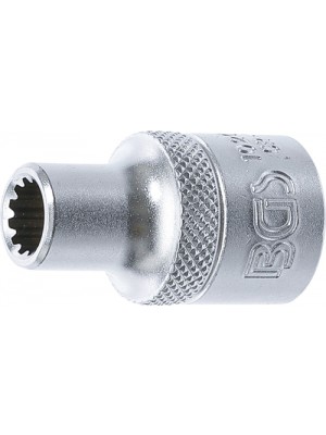 BGS 10208 Steckschlüssel-Einsatz Gear Lock | Antrieb Innenvierkant 12,5 mm (1/2"") | SW 8 mm