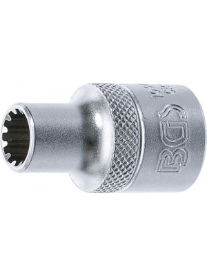 BGS 10209 Steckschlüssel-Einsatz Gear Lock | Antrieb Innenvierkant 12,5 mm (1/2"") | SW 9 mm