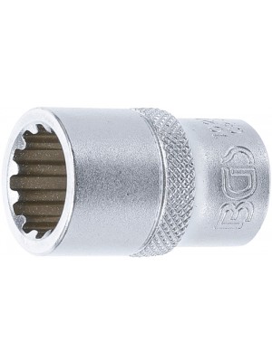 BGS 10215 Steckschlüssel-Einsatz Gear Lock | Antrieb Innenvierkant 12,5 mm (1/2"") | SW 15 mm
