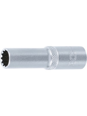 BGS 10350 Steckschlüssel-Einsatz Gear Lock, tief | Antrieb Innenvierkant 10 mm (3/8"") | SW 10 mm