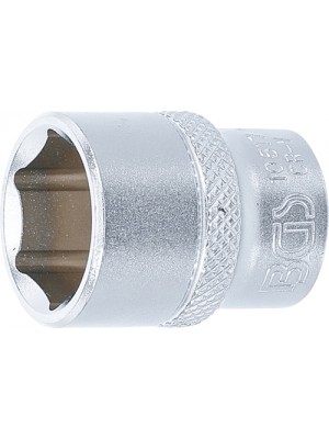 BGS 10617 Steckschlüssel-Einsatz Sechskant | Antrieb Innenvierkant 10 mm (3/8"") | SW 17 mm