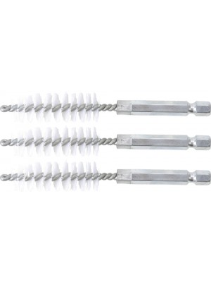 BGS 3078-14-N Nylonbürste | 14 mm | Antrieb Außensechskant 6,3 mm (1/4"") | 3-tlg.