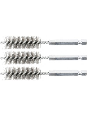 BGS 3078-15-S Stahlbürste | 15 mm | Antrieb Außensechskant 6,3 mm (1/4"") | 3-tlg.