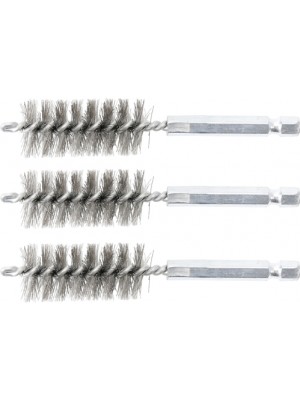 BGS 3078-19-S Stahlbürste | 19 mm | Antrieb Außensechskant 6,3 mm (1/4"") | 3-tlg.