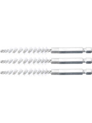 BGS 3078-8-N Nylonbürste | 8 mm | Antrieb Außensechskant 6,3 mm (1/4"") | 3-tlg.