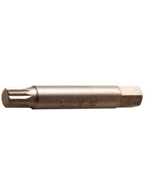 BGS 4246-M10 Bit | Länge 75 mm | Antrieb Außensechskant 10 mm (3/8"") | Innenvielzahn (für XZN) M10