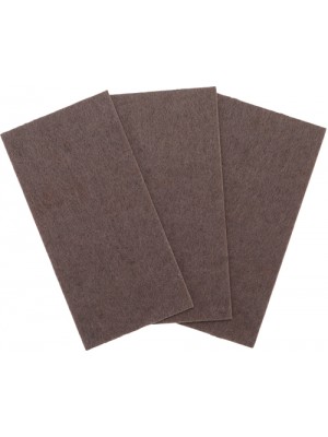 BGS 80713 Filzgleiter | Platten | braun | 100 x 200 mm | 3-tlg.