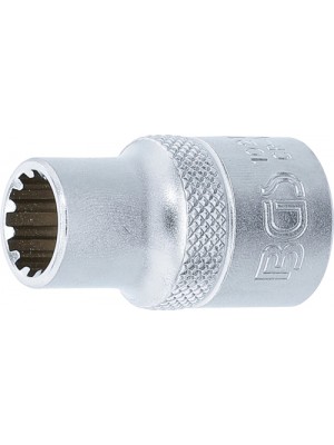 BGS 10211 Steckschlüssel-Einsatz Gear Lock | Antrieb Innenvierkant 12,5 mm (1/2"") | SW 11 mm
