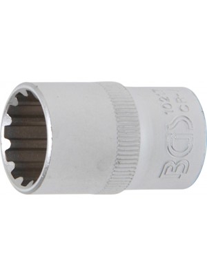 BGS 10217 Steckschlüssel-Einsatz Gear Lock | Antrieb Innenvierkant 12,5 mm (1/2"") | SW 17 mm