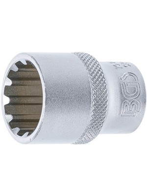 BGS 10219 Steckschlüssel-Einsatz Gear Lock | Antrieb Innenvierkant 12,5 mm (1/2"") | SW 19 mm