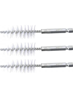 BGS 3078-19-N Nylonbürste | 19 mm | Antrieb Außensechskant 6,3 mm (1/4"") | 3-tlg.