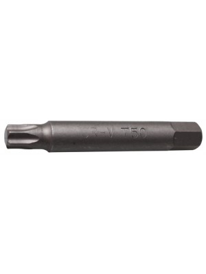 BGS 4246-T50 Bit | Länge 75 mm | Antrieb Außensechskant 12,5 mm (1/2"") | T-Profil (für Torx) T50