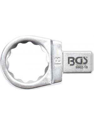 BGS 6902-18 Einsteck-Ringschlüssel | 18 mm | Aufnahme 9 x 12 mm