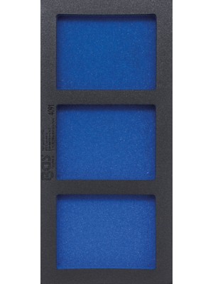 BGS 4091 Werkstattwageneinlage 1/3, leer: 3 Ablagefächer | 408 x 189 x 32 mm